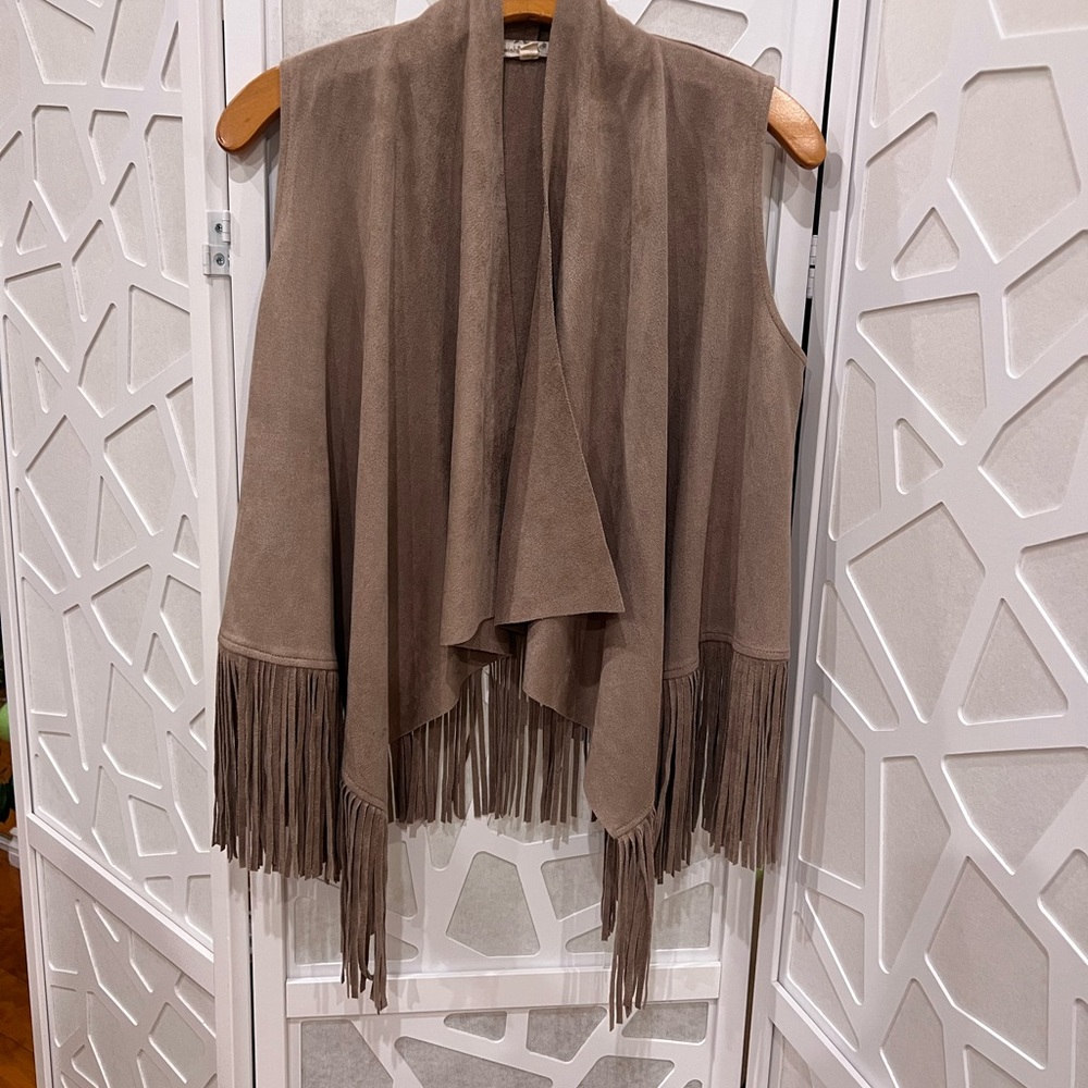 Boho fringe vest